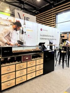 caisse enregistreuse en salon